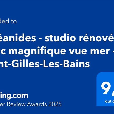 Oceanides - Studio Renove Avec Magnifique Vue Mer - Saint-Gilles-Les-Bains Dış mekan fotoğraf