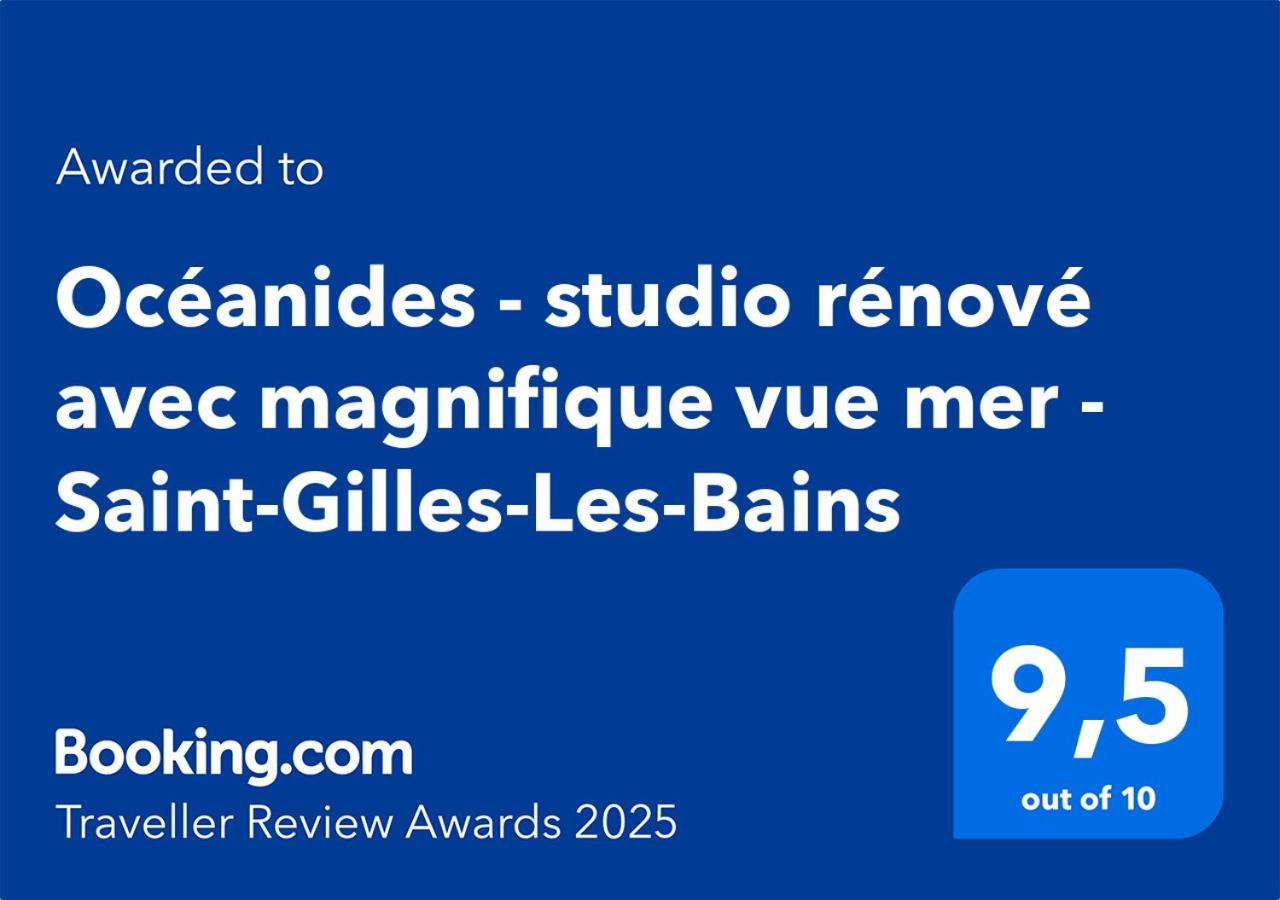 Oceanides - Studio Renove Avec Magnifique Vue Mer - Saint-Gilles-Les-Bains Dış mekan fotoğraf